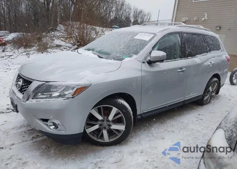 2014 Nissan Pathfinder Platinum из США, поврежденный, VIN 5N1AR2MM8EC680203